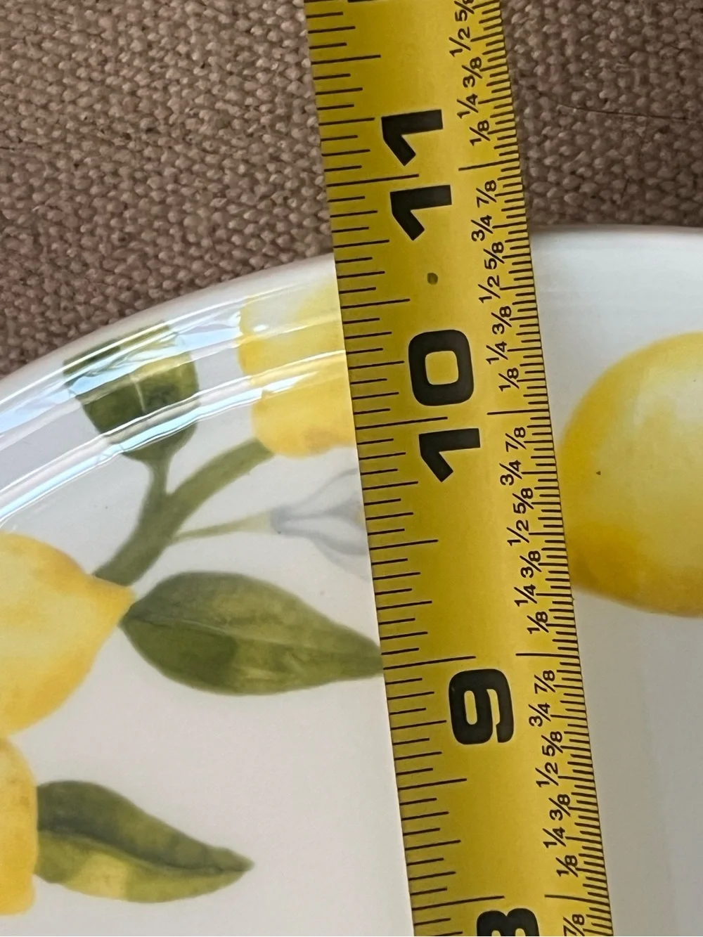 Set Of 6 Mikasa Lemon Dinner Plates 11